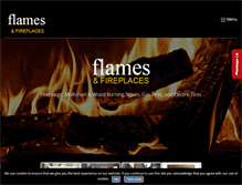 Tablet Screenshot of flamesandfireplaces.com